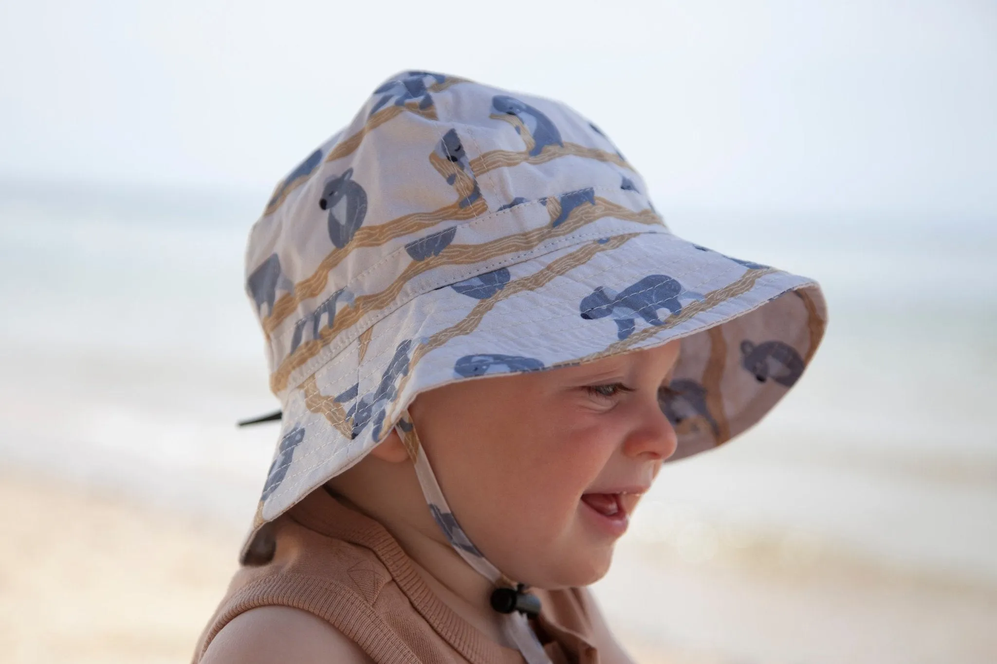 Happy Koala Wide Brim Infant Sunhat