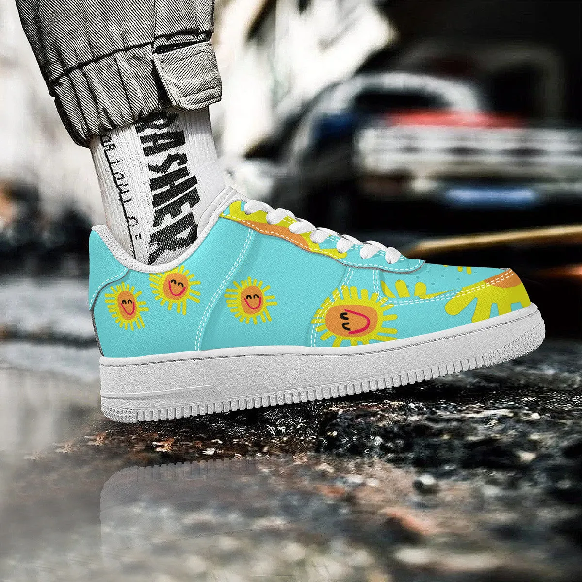 Happy Sunshine | Low Top Customized | Shoe Zero