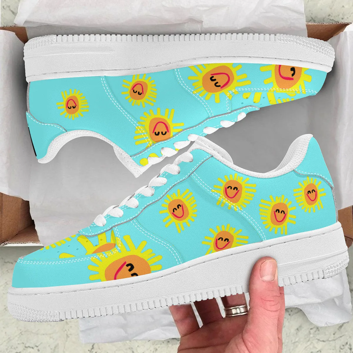 Happy Sunshine | Low Top Customized | Shoe Zero