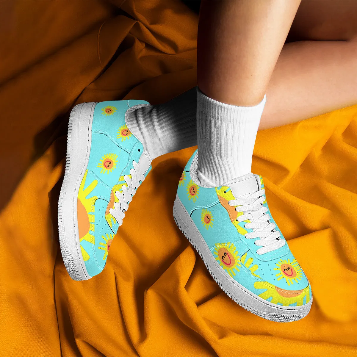 Happy Sunshine | Low Top Customized | Shoe Zero