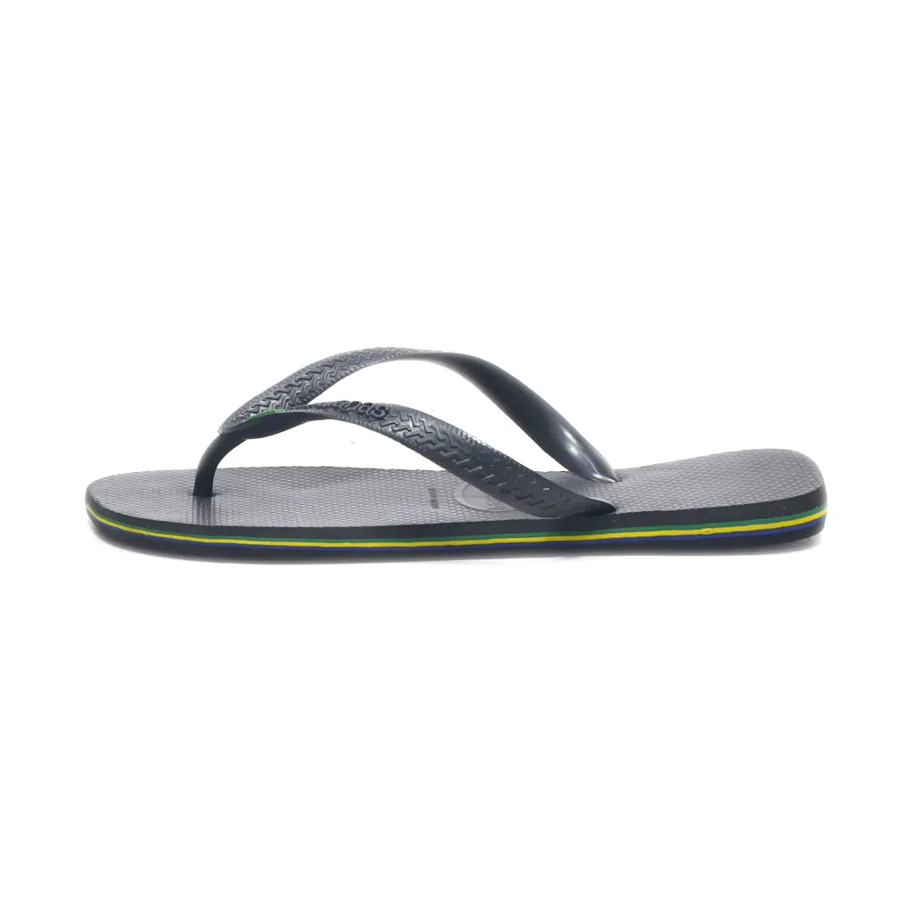 Havaianas Brasil Fresh Slippers Rubber Black Colour For Men