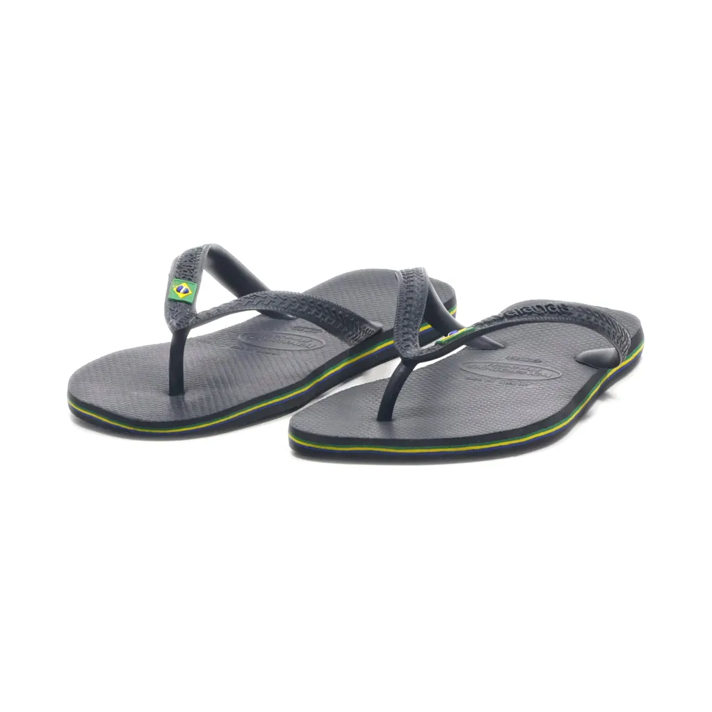 Havaianas Brasil Fresh Slippers Rubber Black Colour For Men