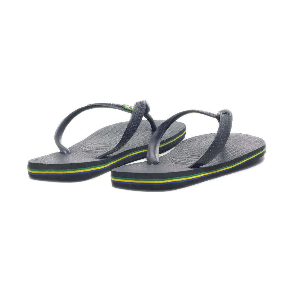 Havaianas Brasil Fresh Slippers Rubber Black Colour For Men