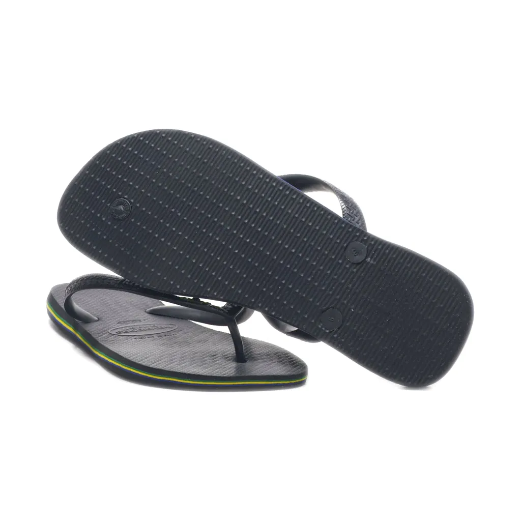 Havaianas Brasil Fresh Slippers Rubber Black Colour For Men