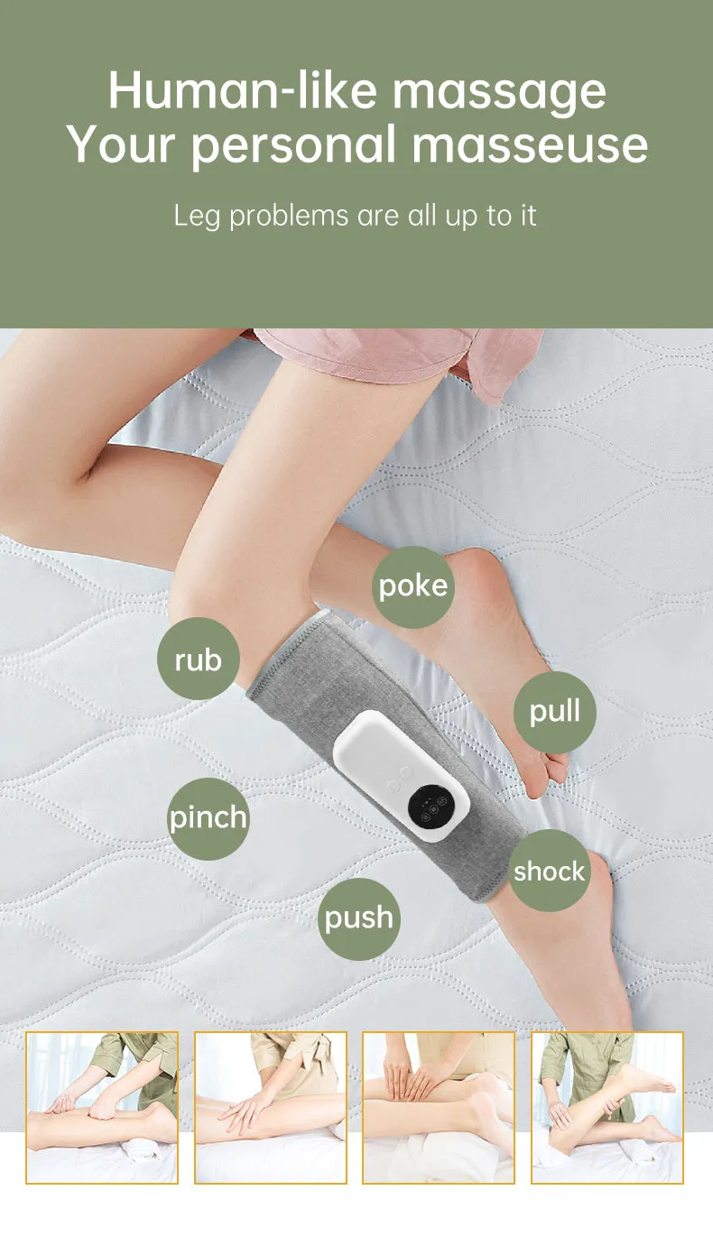 HIVAGI® Leg Massager with Heat, Air Compression Calf Massager, for Edema and Circulation and Muscles Relaxation.