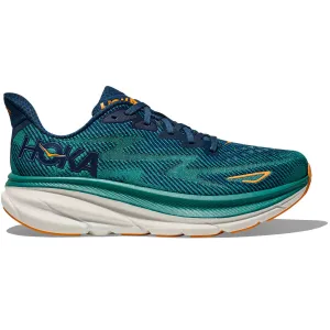 Hoka Clifton 9 Wide Running Shoes - Mens - Midnight/Oceanic