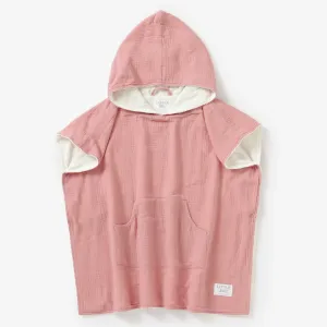 Hooded Beach Towel - Coral Pink (2 - 6 Years)