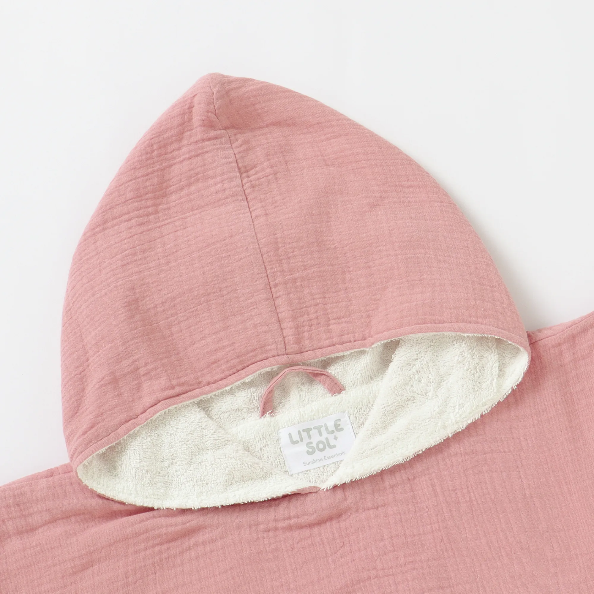 Hooded Beach Towel - Coral Pink (6 - 10 Years)