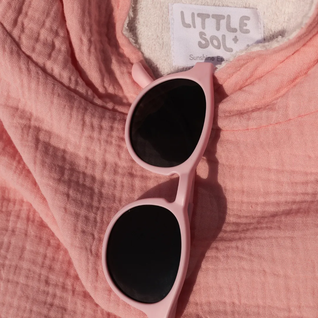 Hooded Beach Towel - Coral Pink (6 - 10 Years)