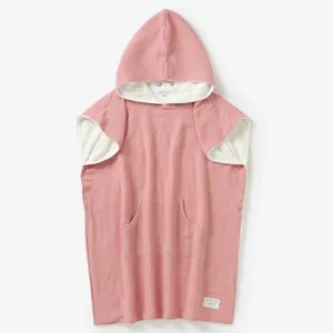 Hooded Beach Towel - Coral Pink (6 - 10 Years)