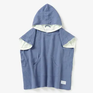 Hooded Beach Towel - Sea Blue (2 - 6 Years)