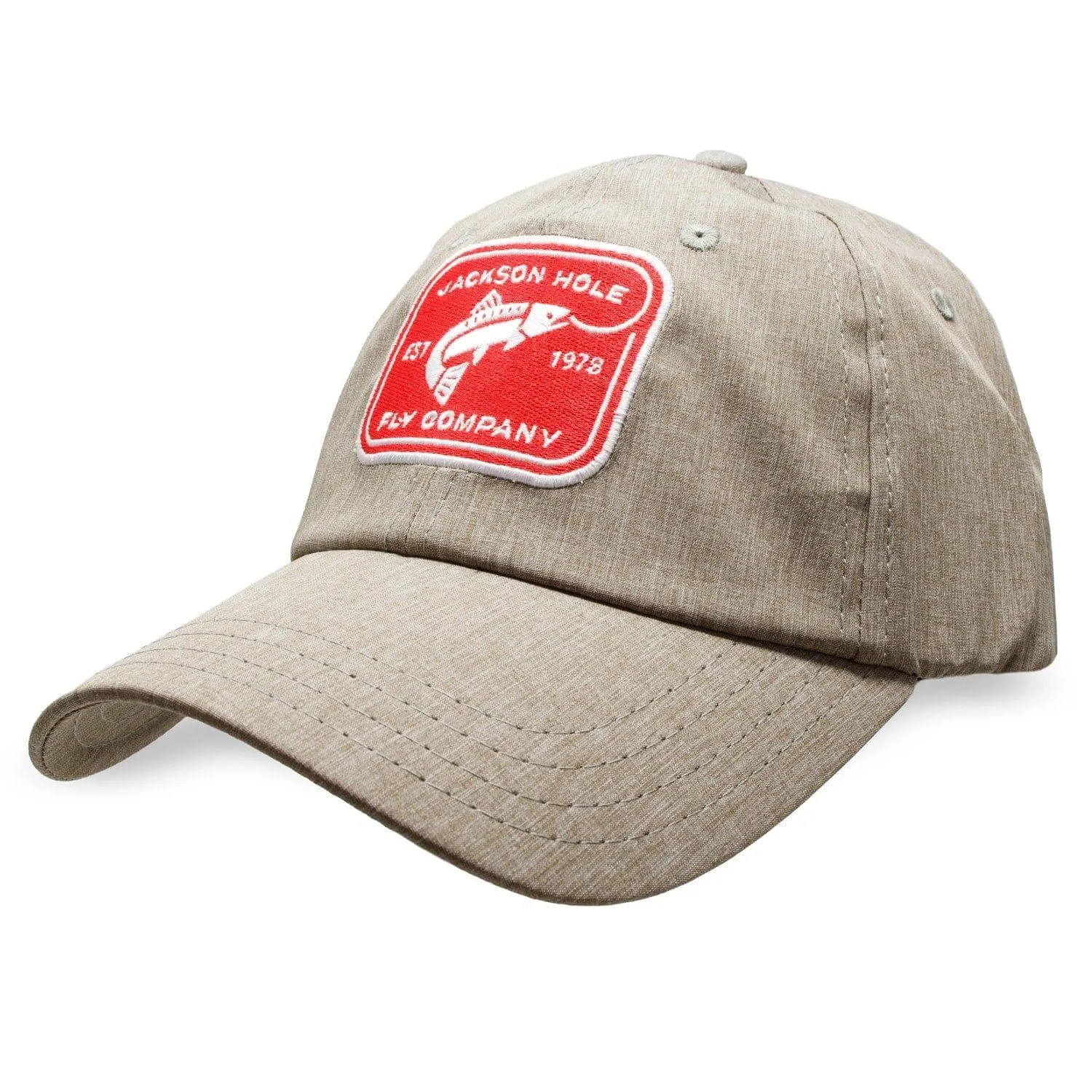 Jackson Hole Fly Company Low Crown TriTech Relaxed Fit Ball Cap - Rectangle Logo