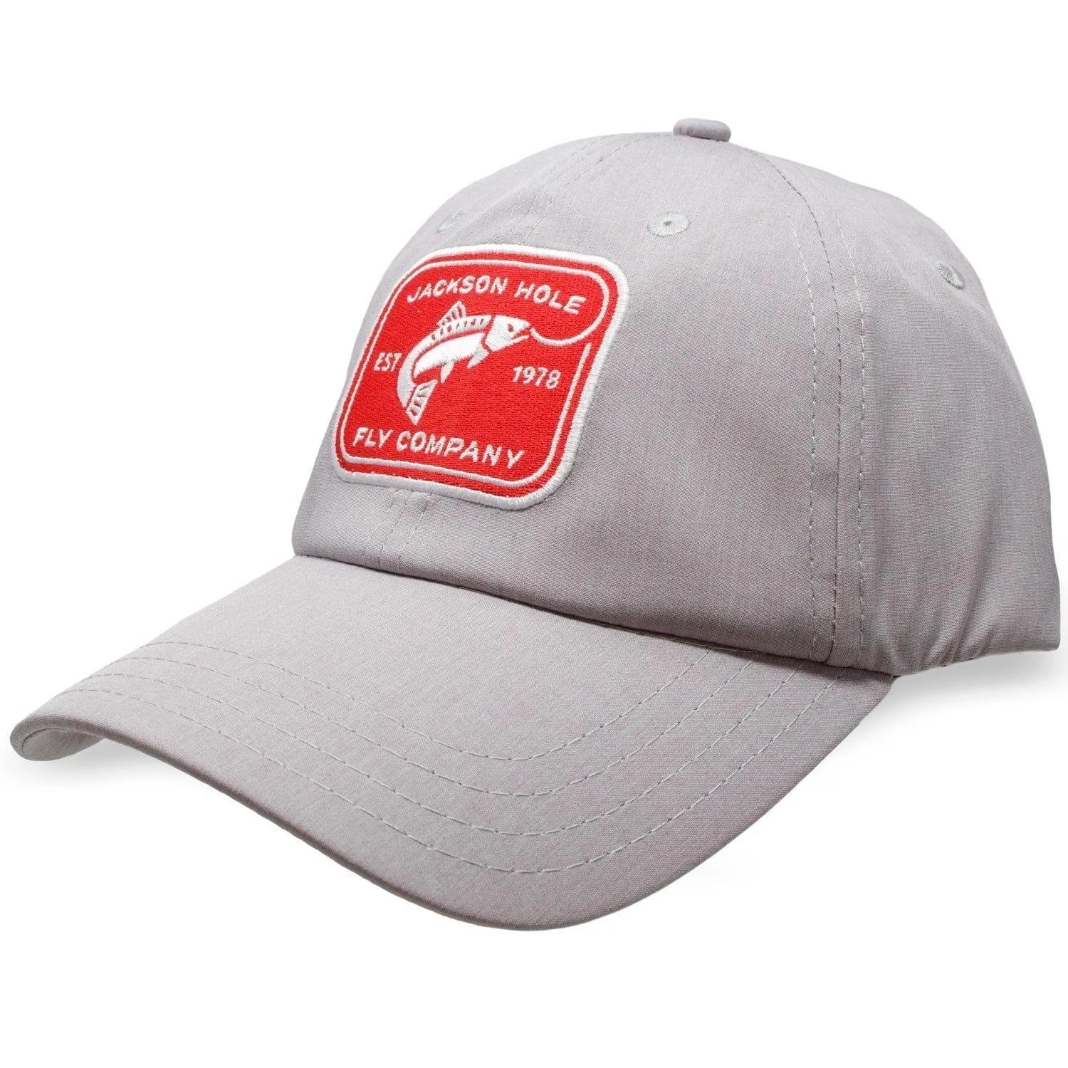 Jackson Hole Fly Company Low Crown TriTech Relaxed Fit Ball Cap - Rectangle Logo