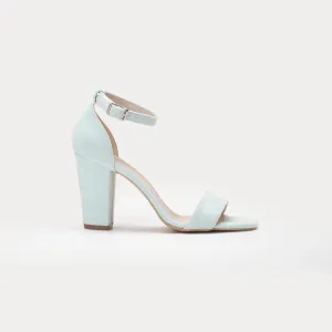 Jess - Mint Green Suede Sandals