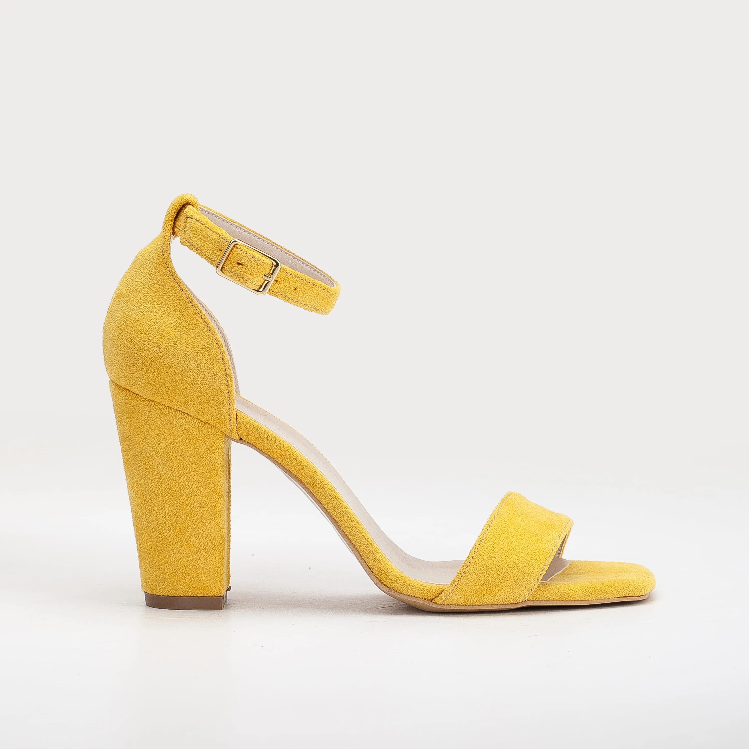 Jess - Yellow Suede Sandals