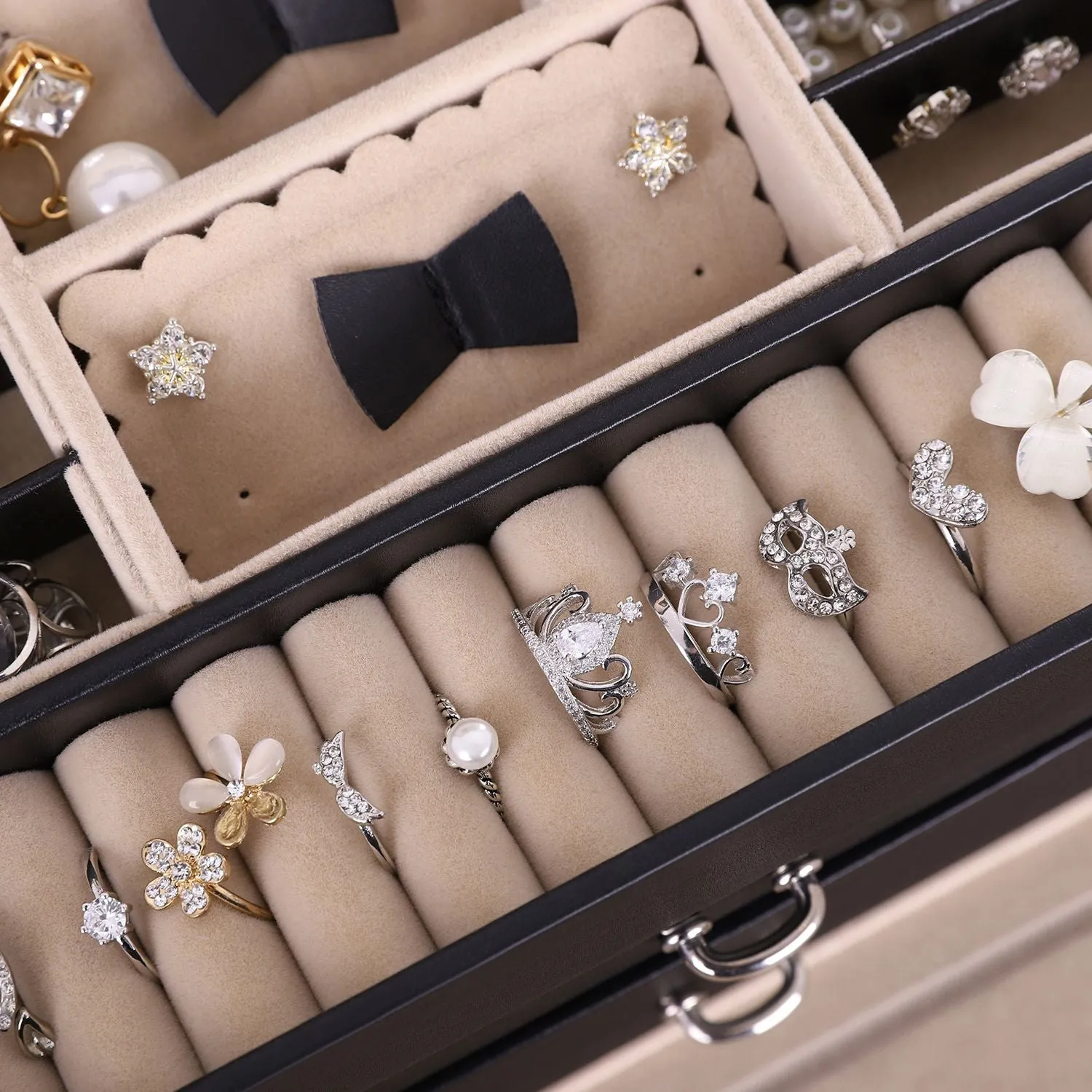 Jewelry Organizer Case with 2 Drawers