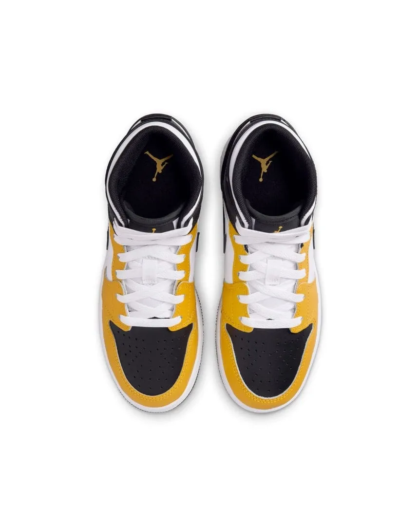 Jordan 1 Mid ( GS ) - "Yellow Ochre"