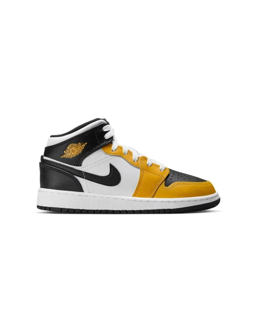 Jordan 1 Mid ( GS ) - "Yellow Ochre"