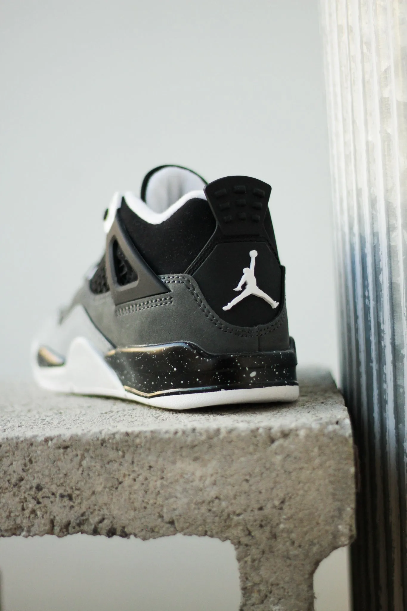 JORDAN 4 RETRO (PS) "BLACK/ANTHRACITE"