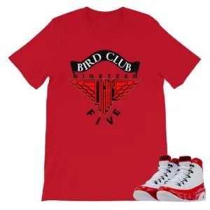 Jordan Retro 9 "Gym Red" Sneaker tee to match