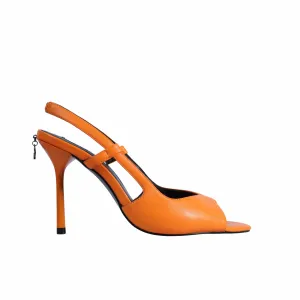 KARL LAGERFELD - Pointed Toe Open Front Sandal