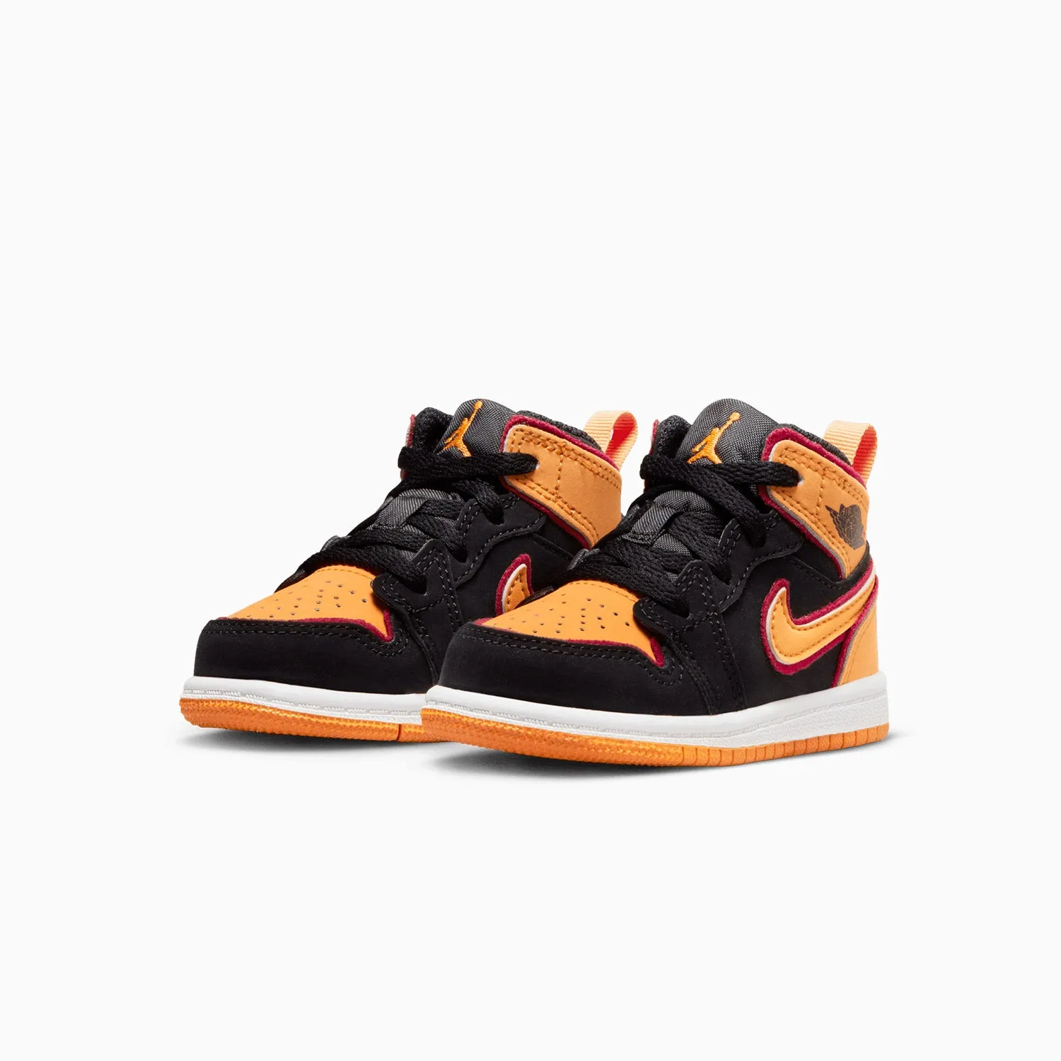 Kid's Air Jordan 1 Mid SE "Vivid Orange" Toddlers