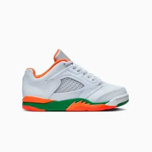 Kid's Air Jordan 5 Retro "Miami Hurricanes" Pre School