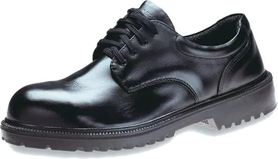 KING'S Black Full Grain Leather Laced Safety Shoe | Model : KJ404SX | UK Sizes : #5(39) - #13(48)