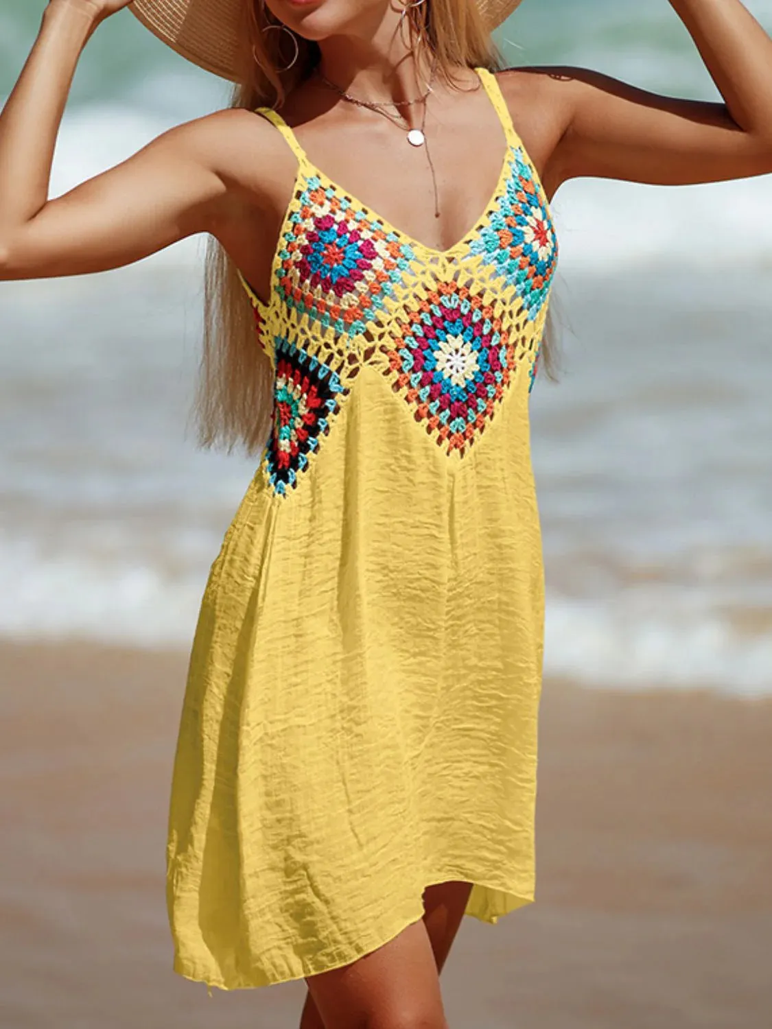 Kirsten Cutout V-Neck Cover-Up Dress