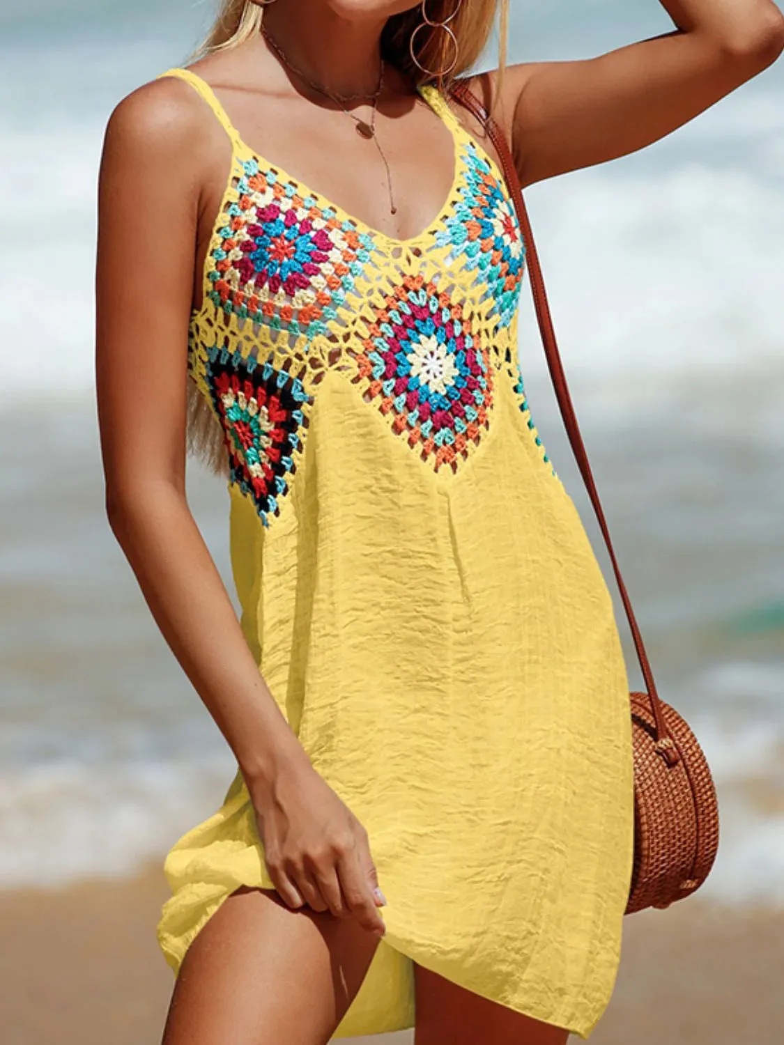 Kirsten Cutout V-Neck Cover-Up Dress