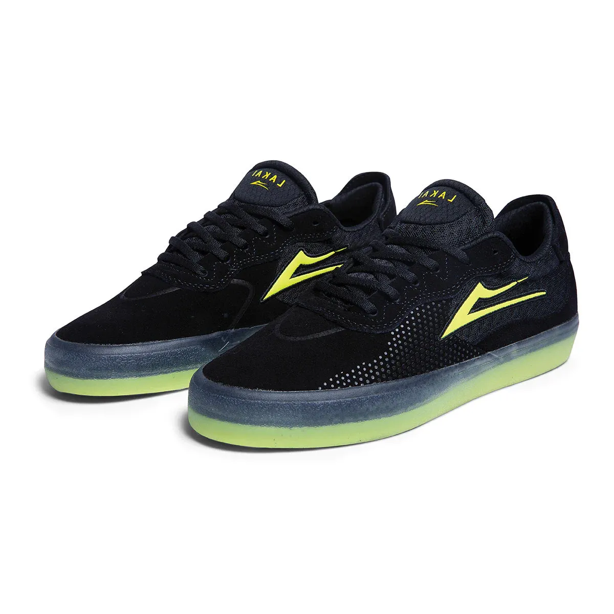 Lakai Essex Shoes - Black/Neon Suede