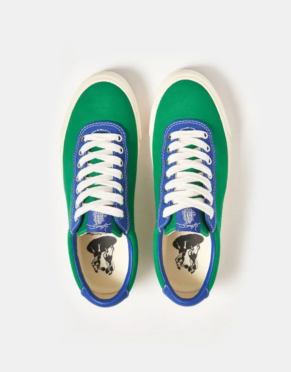 Last Resort AB x Julian Smith VM001 Lo Canvas Skate Shoes - Kelly Green/Klein Blue