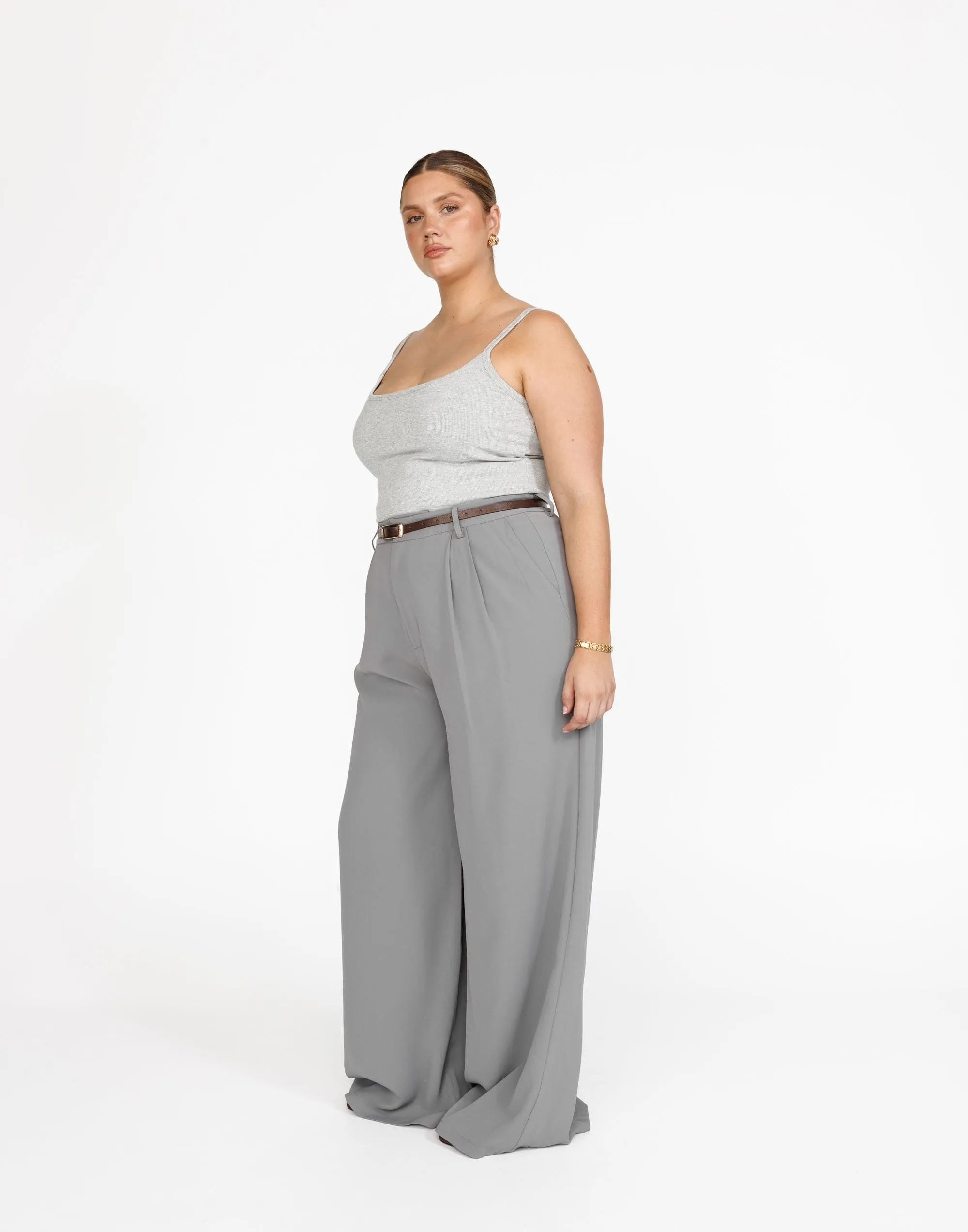 Malina Cami Top (Grey Marle)