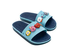 Melissa Shoes Beach Slide Next Gen   BT21 Blue