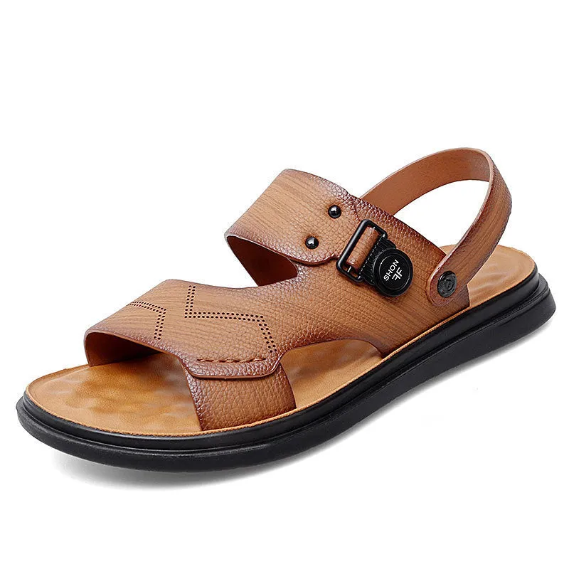 Men Fashion Casual Leather Beach Sandals