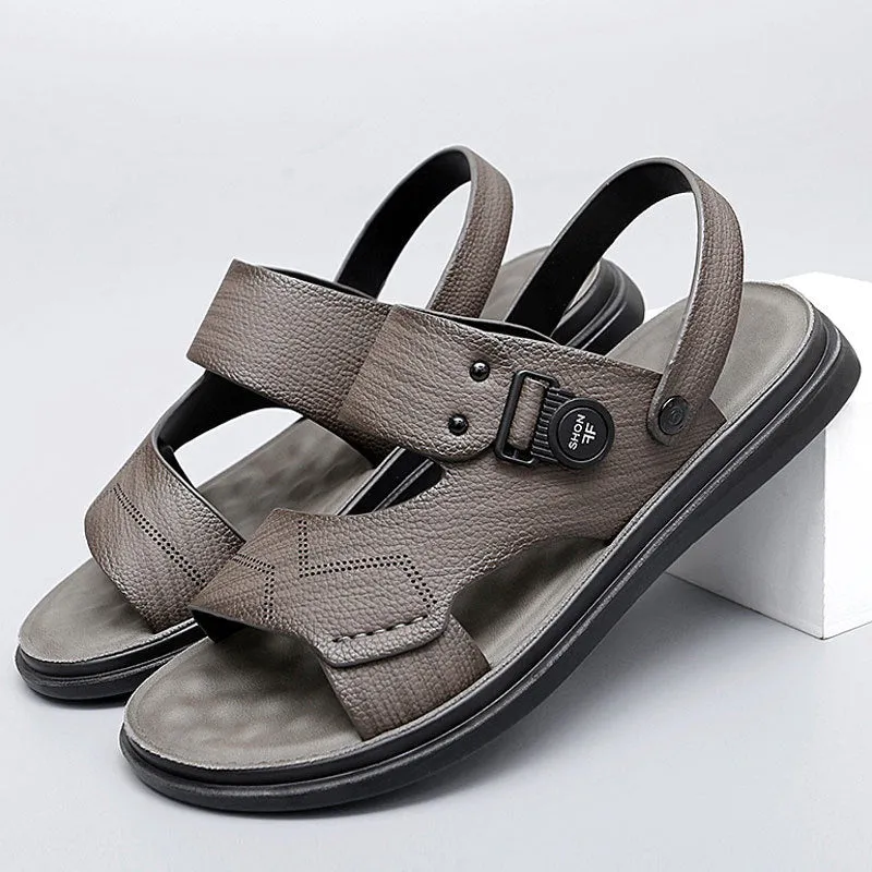 Men Fashion Casual Leather Beach Sandals