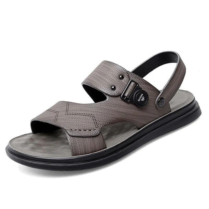 Men Fashion Casual Leather Beach Sandals