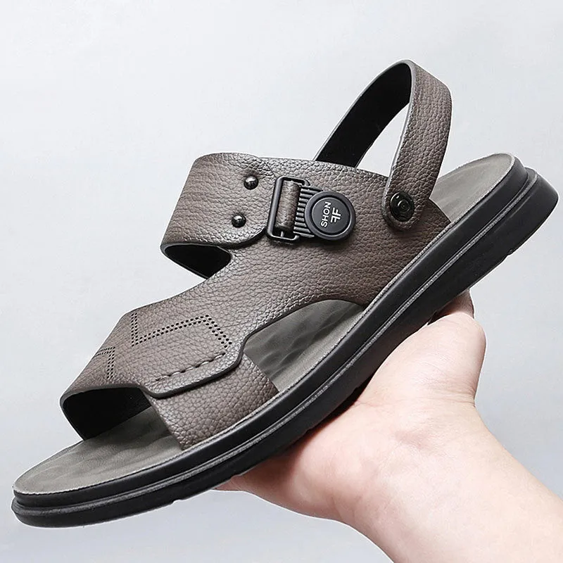 Men Fashion Casual Leather Beach Sandals