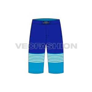 Mens Bermuda Length Board Shorts