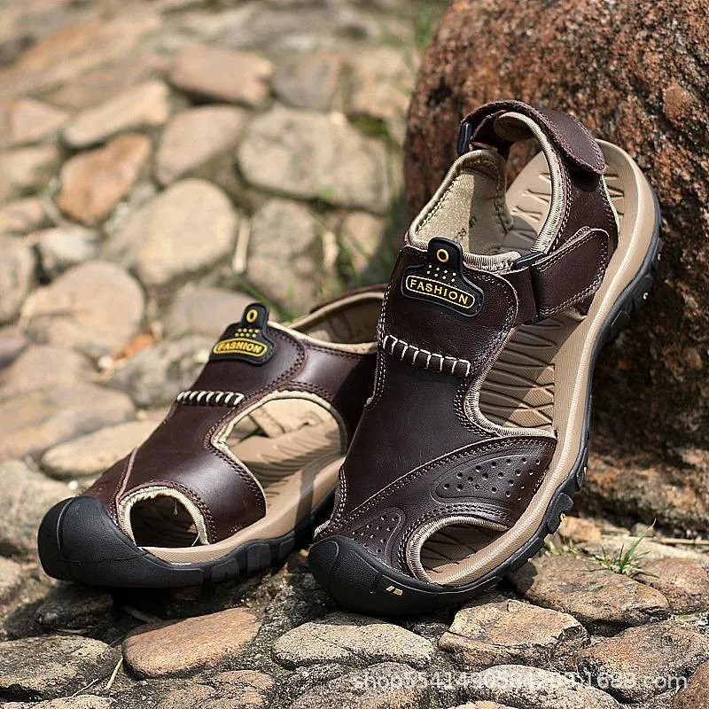 Men's Leather Double Wear Beach Sandals 15410483Z