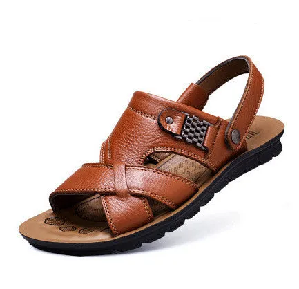 Men's Shoes Summer Beach Shoes Plus Fat Sandals