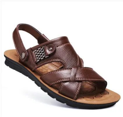 Men's Shoes Summer Beach Shoes Plus Fat Sandals