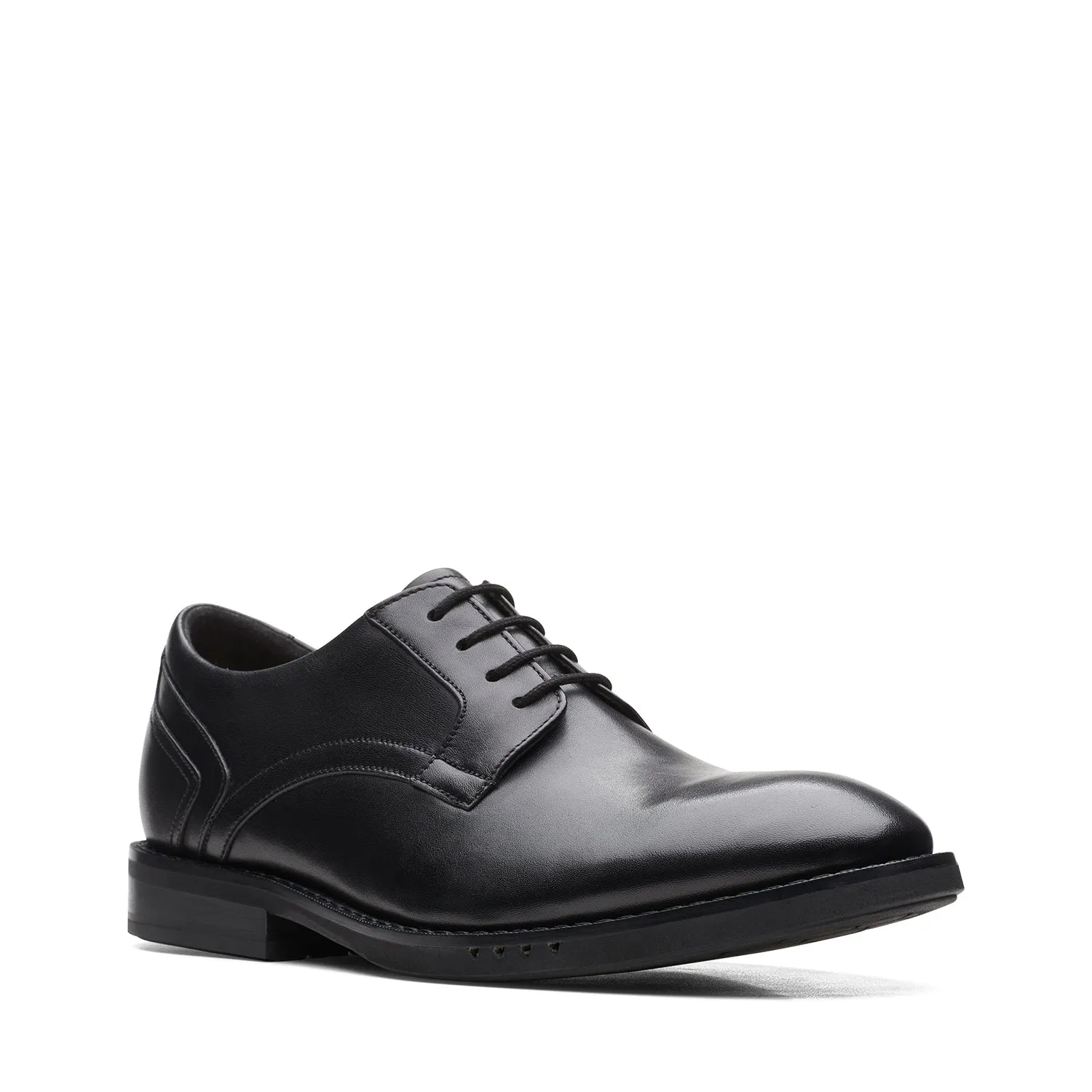 Mens - Un Hugh Lace Black Leather