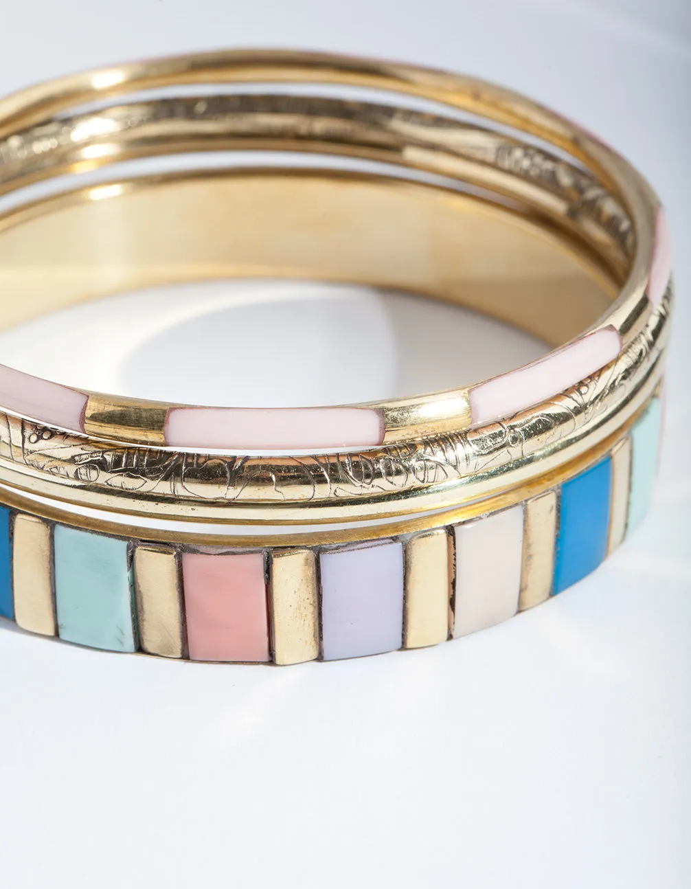 Multi Mixed Bangle 4-Pack