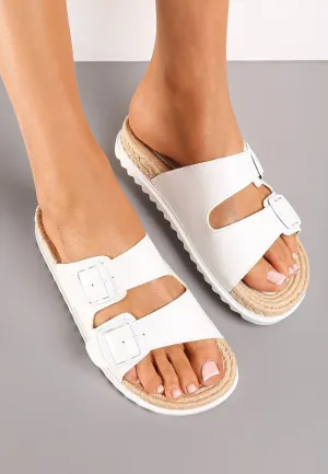 Nancy Summer Sliders - White