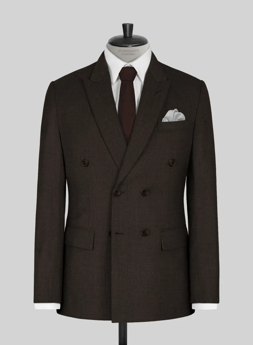 Napolean Dark Brown Wool Suit