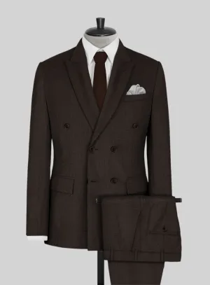 Napolean Dark Brown Wool Suit