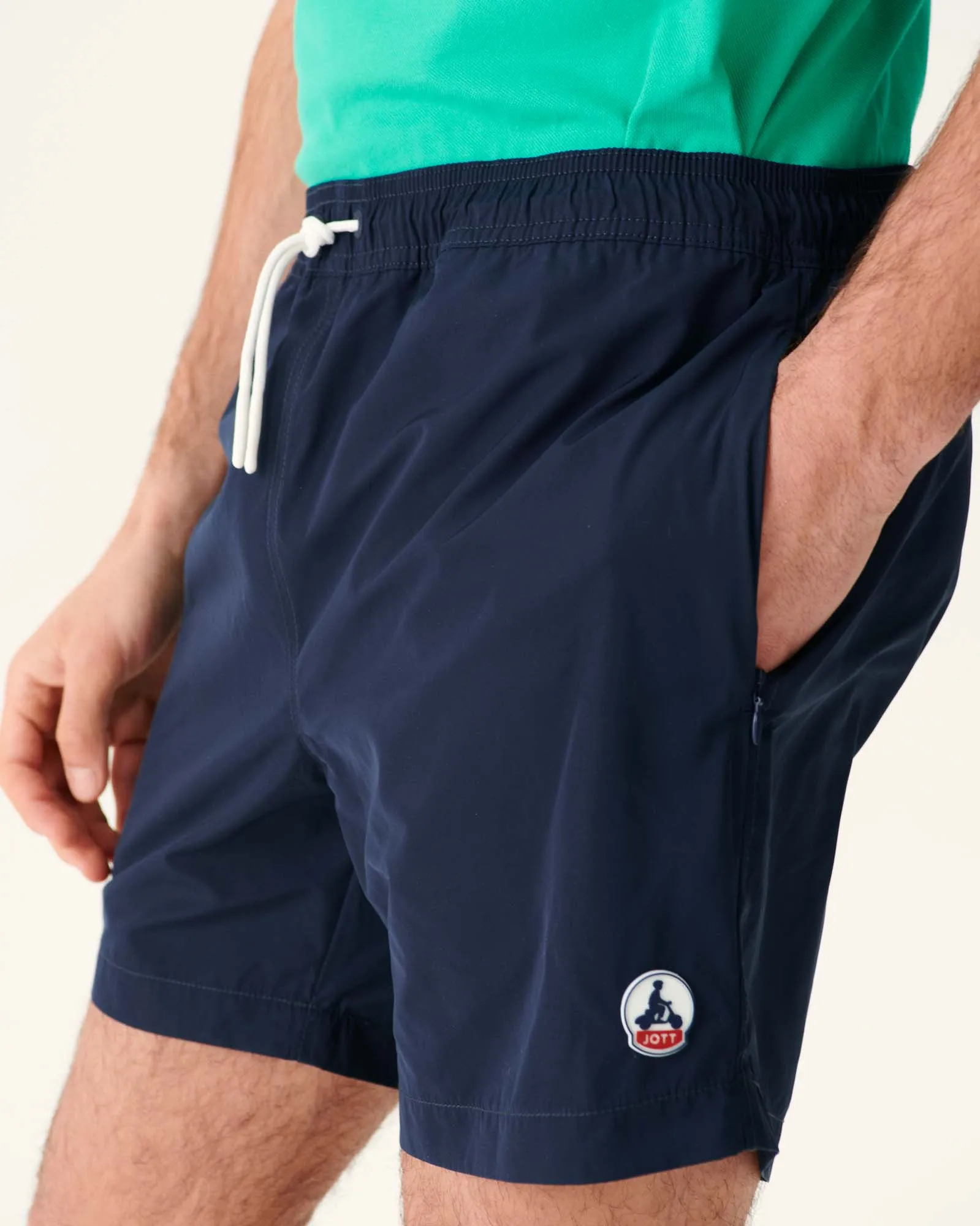 Navy Biarritz swim shorts