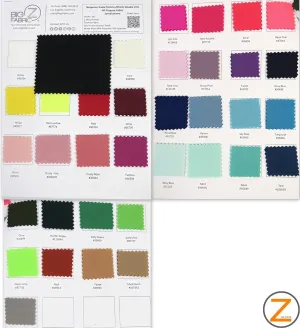 Neoprene Scuba Techno Athletic Double Knit All-Purpose Fabric - COLOR CARD