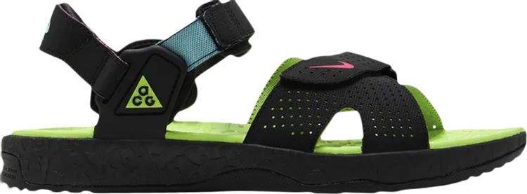 Nike ACG Air Deschutz 'Black Ghost Green' Sandals, Black